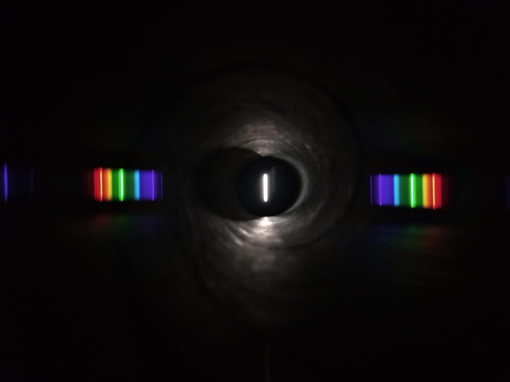 Spectrum of fluorescent light